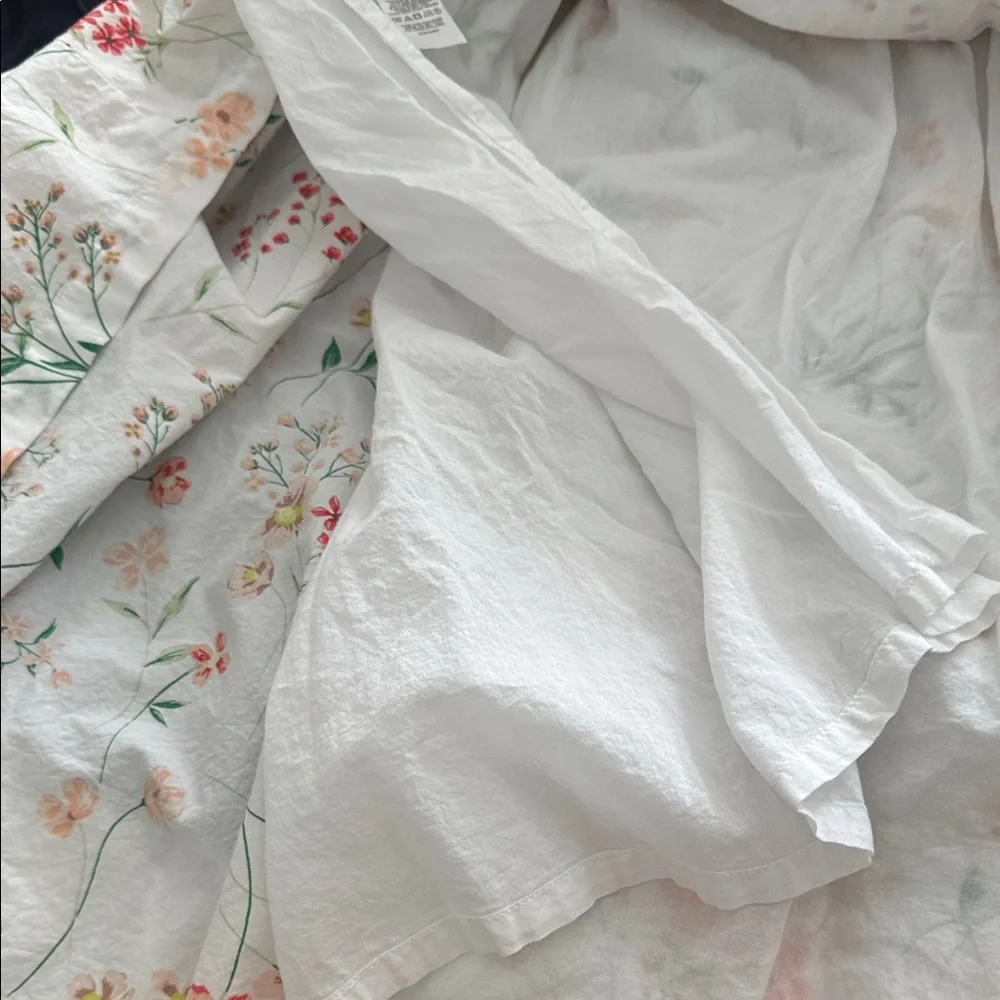 LOFT White Maxi Sundress with Pink & Orange Floral Print - Picture 6 of 6